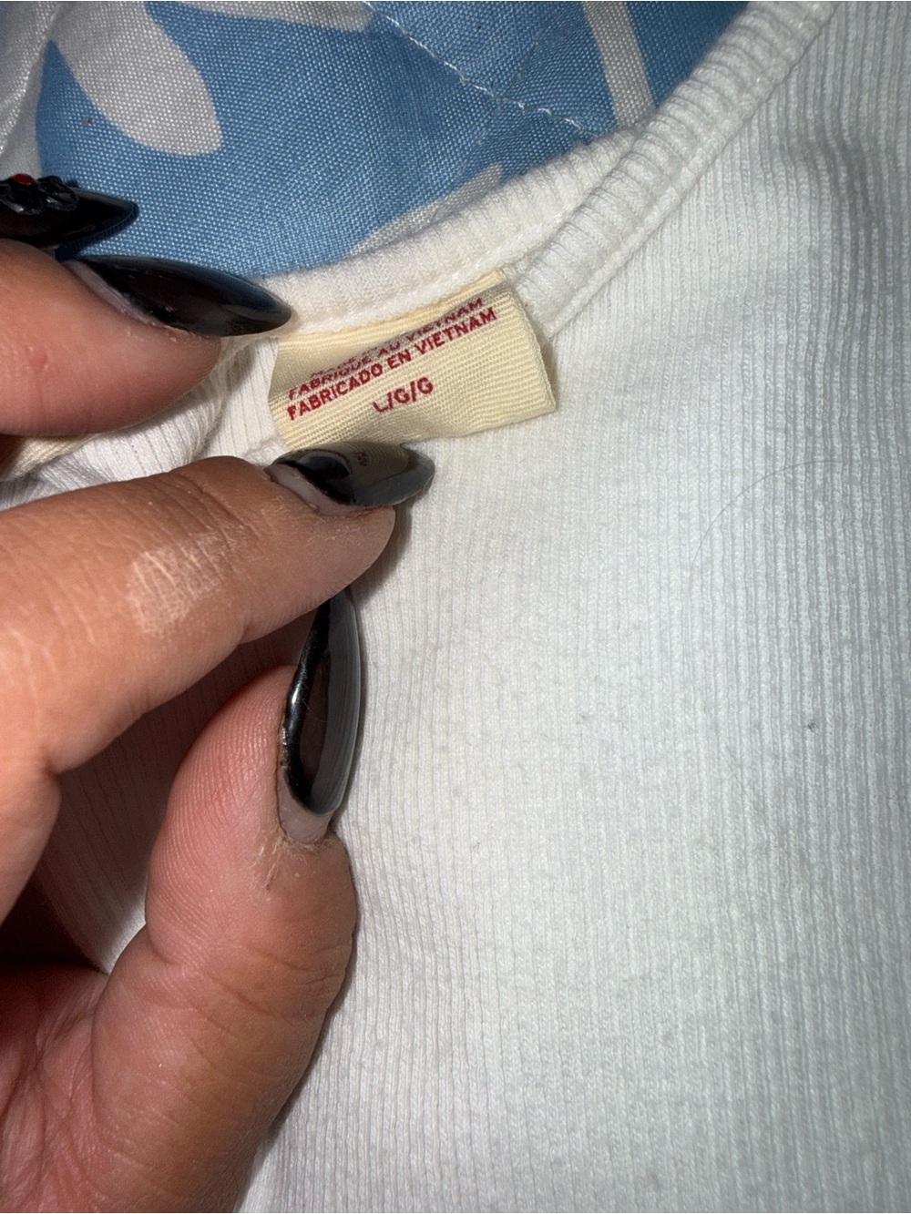 Levi's White Ribbed Tank - Picture 2 of 2